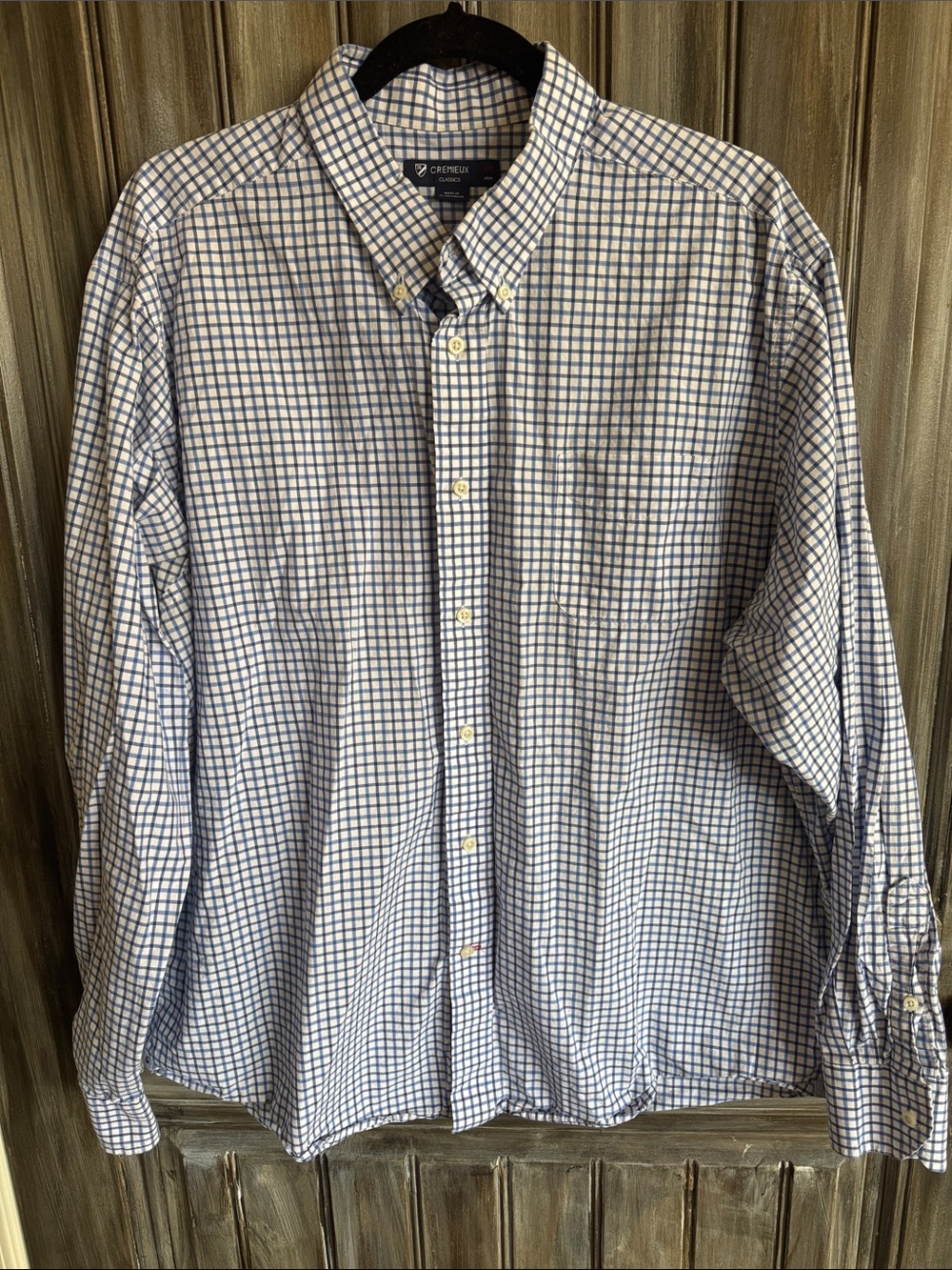 Cremieux Clasics Men's Blue Check Button-Down Shirt